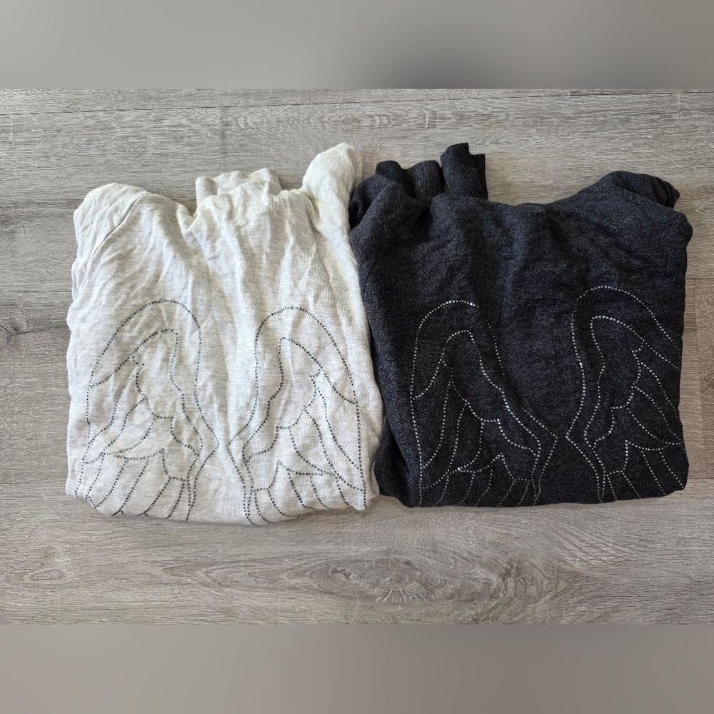 Victoria's Secret | Gray Hoodie with Angel Wing Design